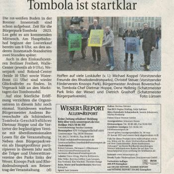 Die Bürgerpark-Tombola im Weser-Report