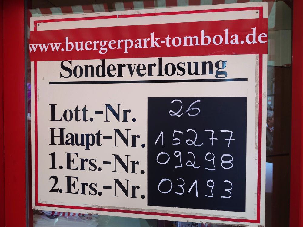 Die Gewinn-Nummern wurden ermittelt
